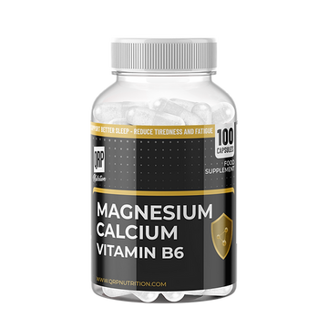 Magnesium Calcium Vitamin B6 - 100 capsules QRP Nutrition
